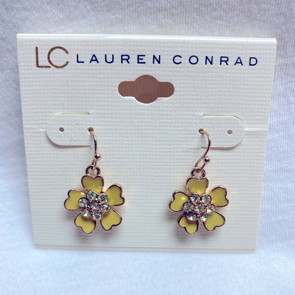 Lauren Conrad Designer Flower Earrings
